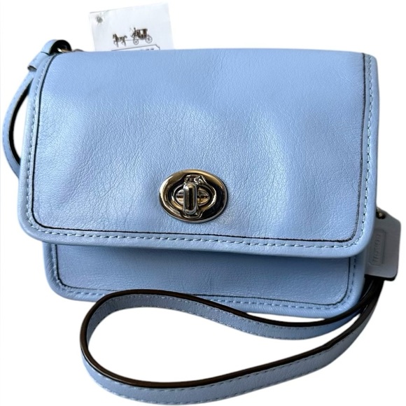 Coach Light Blue Crossbody Bag - Picture 1 of 12